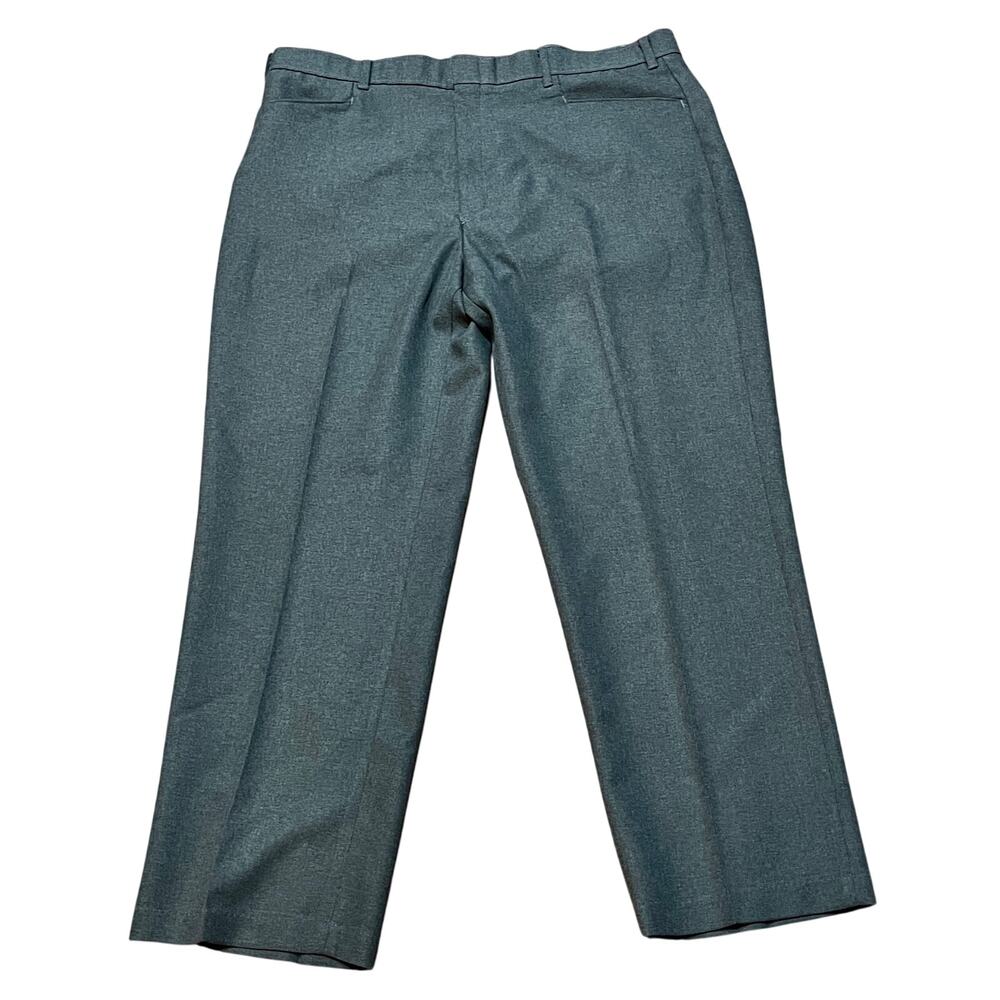 Action Slacks Men's W40 L29 Gray Vintage Levi's 1970's Belted Hemmed Sta-Prest
